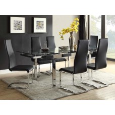 New Modern Black 5PC Dining Set