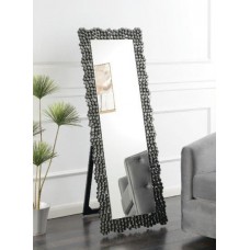 Silver Smokey Grey Floor Mirror