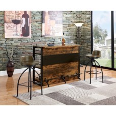 Antique Nutmeg & Dark Bronze Bar Table