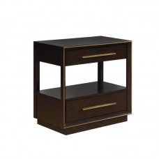 Sandy Smoked Dark Espresso Nightstand