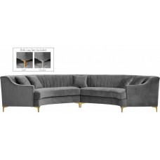 Aubryn Velvet Sectional