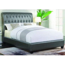 Angel Grey Upholstered Bed