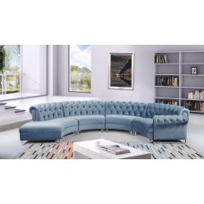 Elizabella Velvet Sectional