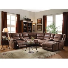 Alwin Blue Fabric Recliner Sofa