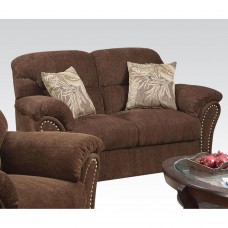 Aly Dark Brown Loveseat