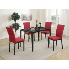 Adina Red  5PC Dining Set