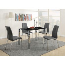 Brisa Grey & Black 5PC Dining Set