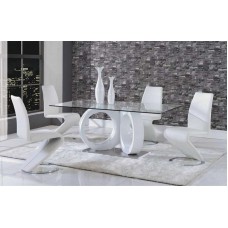 Cartlon White 5PC Dining Set Cartlon White 5PC Dining Set