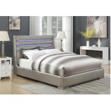 Amelia Metallic Grey Led Bed Amelia Metallic Grey Led Bed