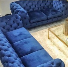 Patrick Blue  Sofa and Loveseat Set