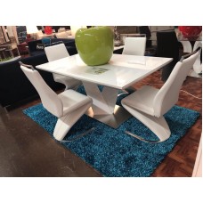 Vitalia 5PC Dining Set - Chairs Availables in White or Gray