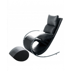 Ako Black Chair & Ottoman