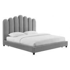 Charlotte Gray Velvet Bed
