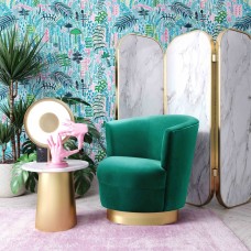 Tropic Swivel Velvet Chair