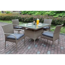 Alex Beige 5PC Patio Dining Set