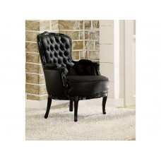 Alexa Black Accent Chair