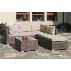 Almod Outdoor Sectional & Table Set