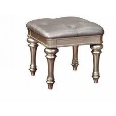 Silver Vanity Stool