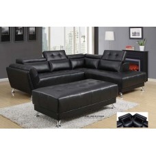 Adon Black Sectional